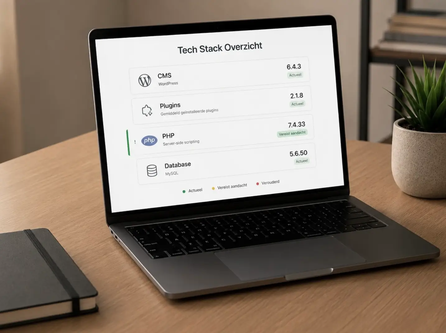 Zes vaste componenten van het website-onderhoud bij Lypii: back-ups, updates, beveiliging, aanpassingen, performance en contact