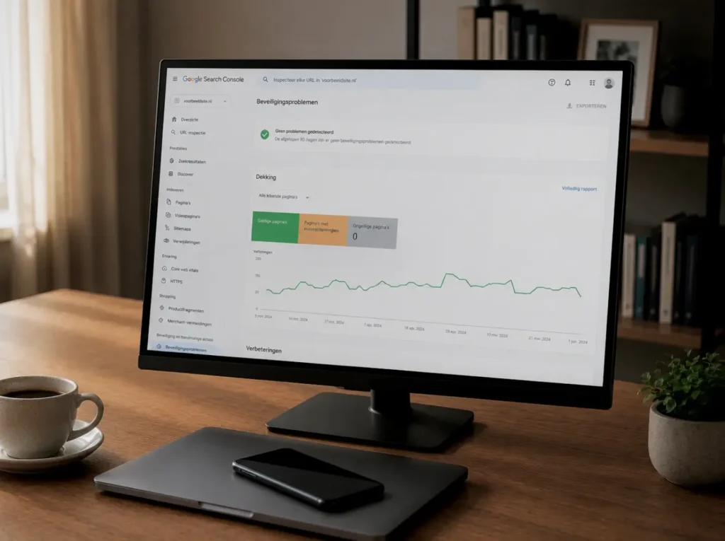 Herindexering van een opgeschoonde WordPress site via Google Search Console na malware-verwijdering