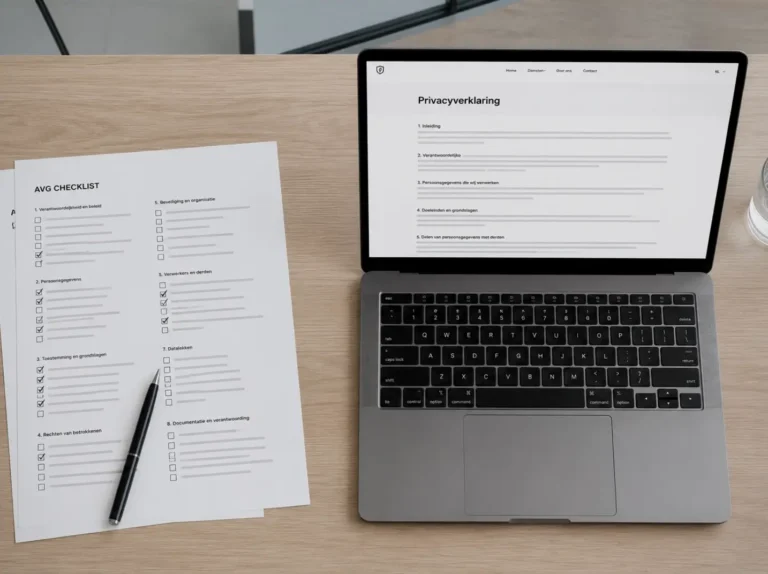 AVG proof website checklist voor kleine ondernemers