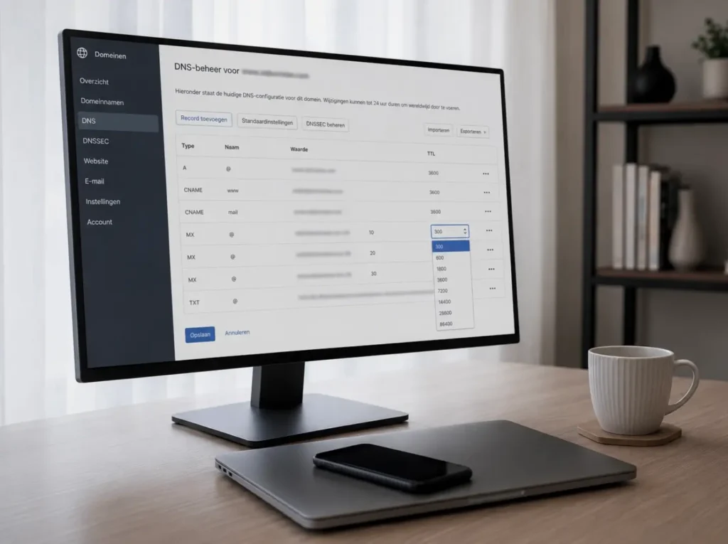 DNS TTL verlagen voorafgaand aan een WordPress migratie voor snelle propagatie en minimale downtime