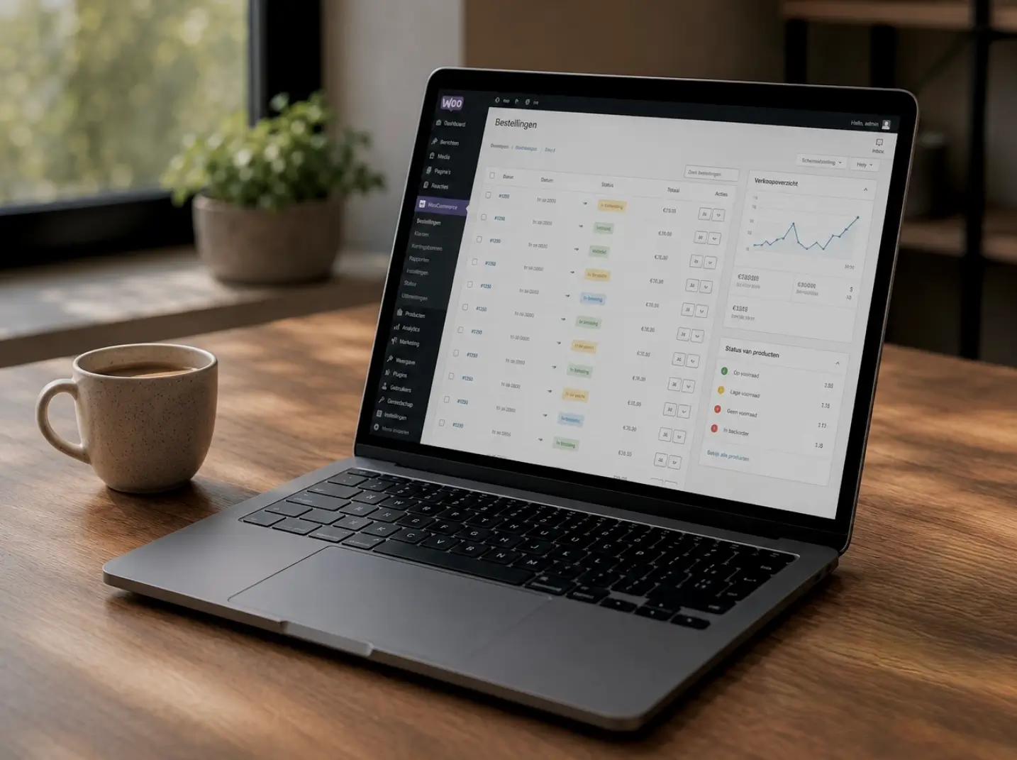 Vast onderhoud van een WooCommerce webshop met orderoverzicht voor Goese ondernemers
