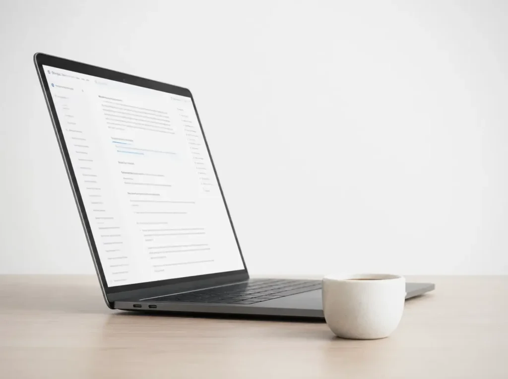 Google Helpful Content documentatie met richtlijnen over kwaliteitsbeoordeling van AI-content