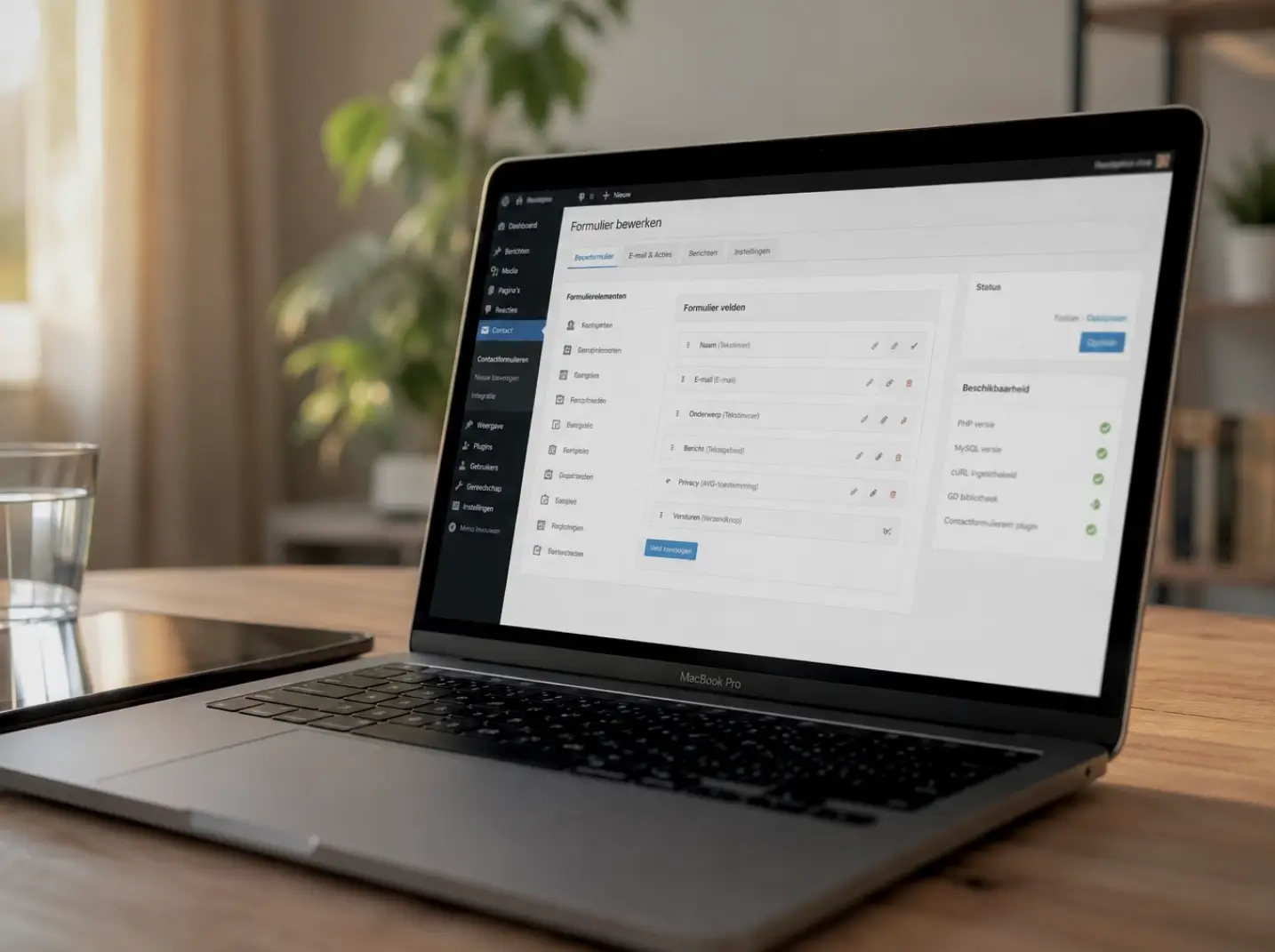 Vast onderhoud van een WordPress website met AVG-conform formulier en toegankelijkheid voor Heerlense zorg- en creatief MKB