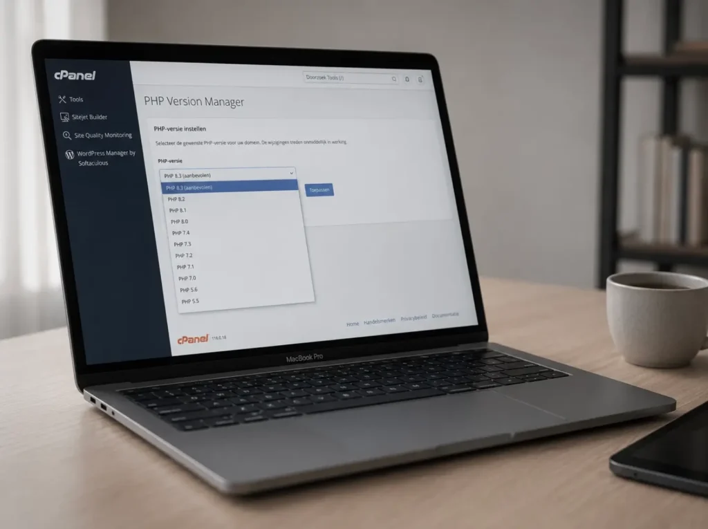 PHP-versie wijzigen via cPanel hosting voor compatibiliteit met WordPress en plug-ins
