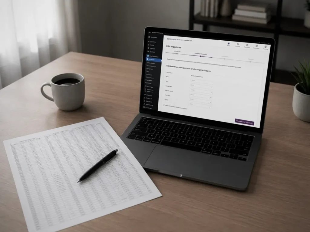 Shopify CSV-export wordt geïmporteerd in WooCommerce met mapping van product- en klantvelden