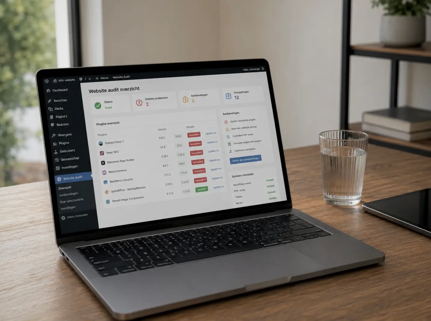 Audit en overname van een verouderde WordPress of Joomla website voor Sittardse ondernemers in het beschermd stadsgezicht