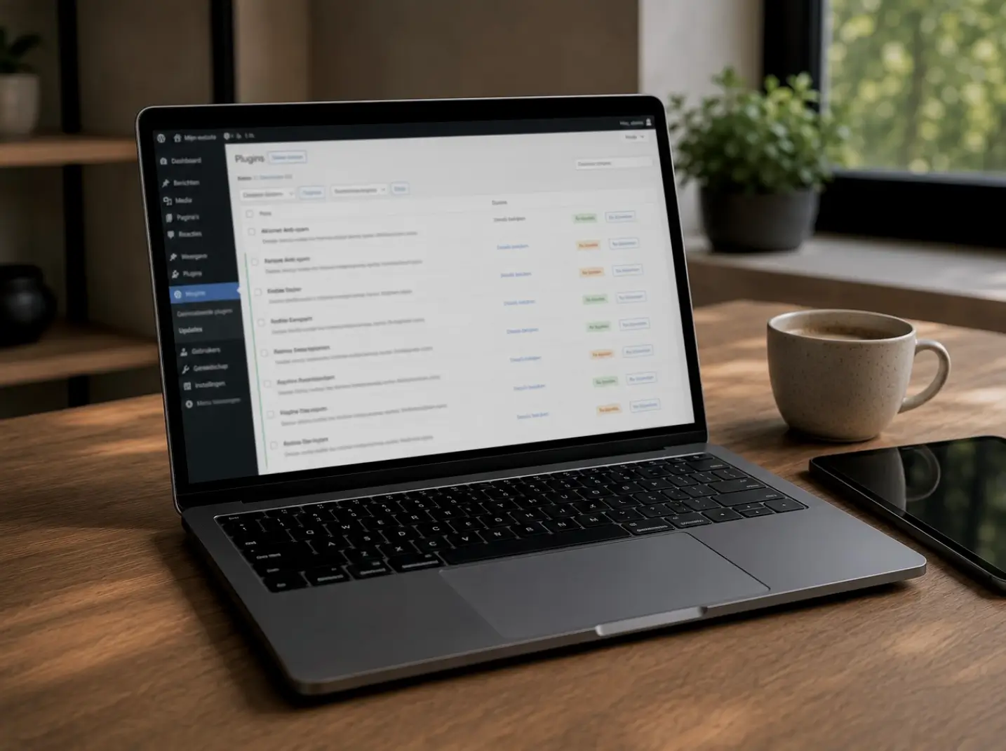 Vast onderhoud van een WordPress website met plug-in updates voor Terneuzense ondernemers