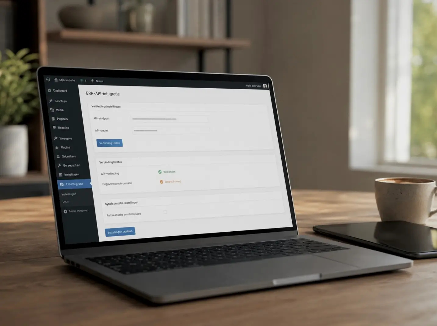 Vast onderhoud van een WordPress website met API-koppeling naar ERP voor Tilburgse maak- en logistiekbedrijven