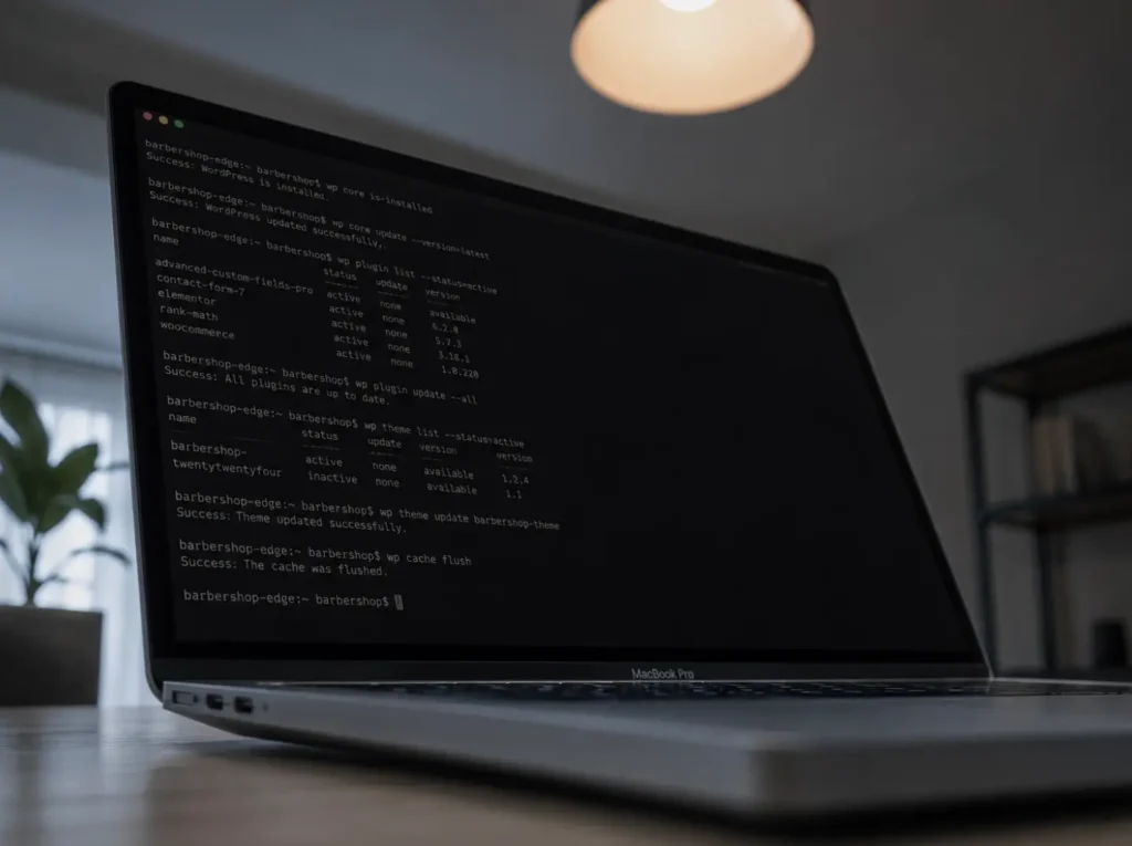 WP-CLI terminal voor het opruimen van transients en oude data uit een WooCommerce database