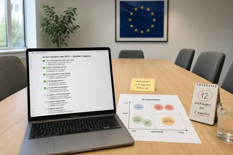 AI-Act checklist voor het mkb in 2026: het minimum per 2 augustus