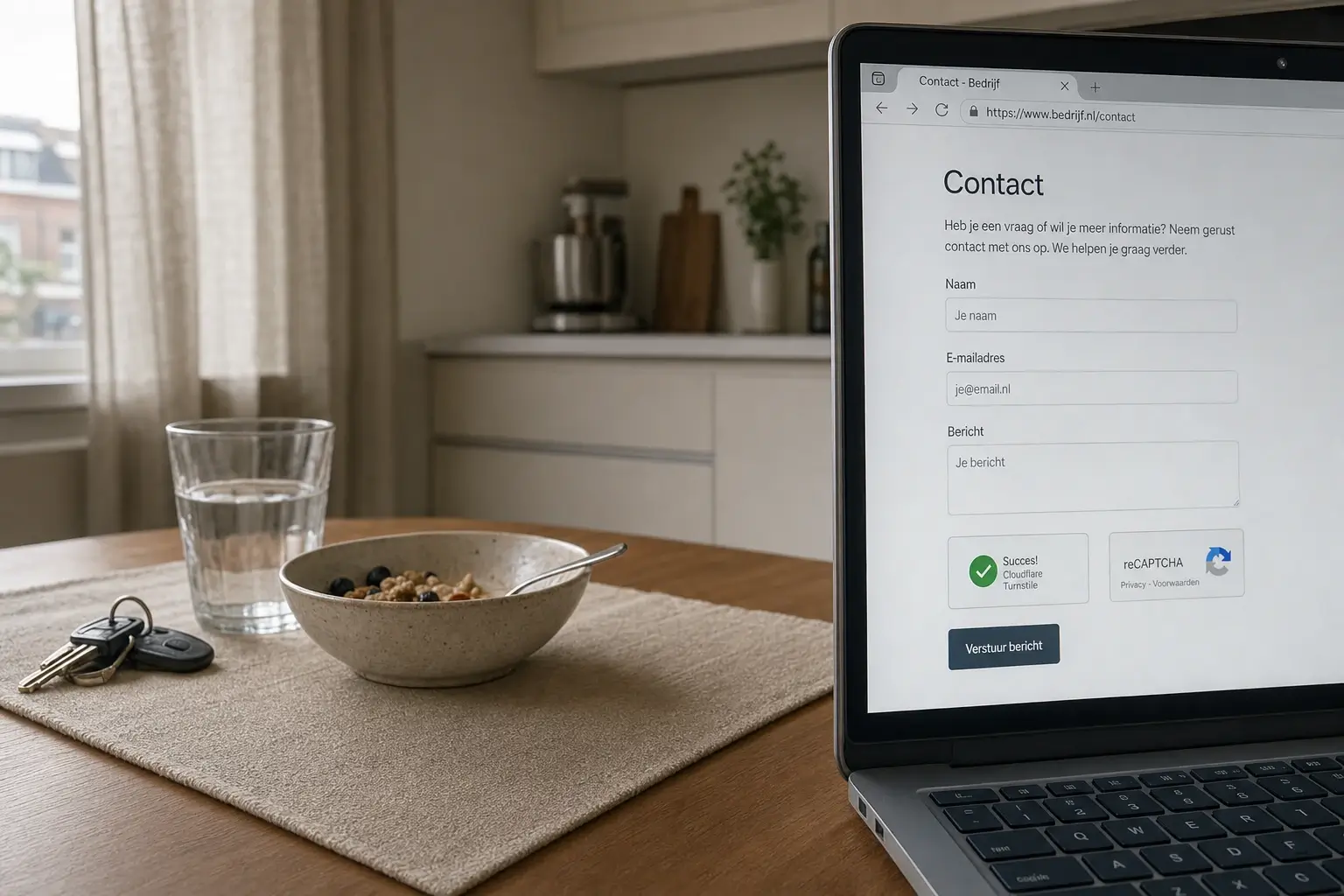 Turnstile en reCAPTCHA op één contactformulier