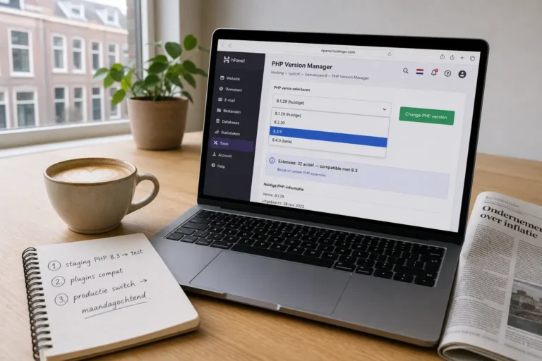 PHP versie WordPress updaten: van 8.1 naar 8.3 zonder breuk