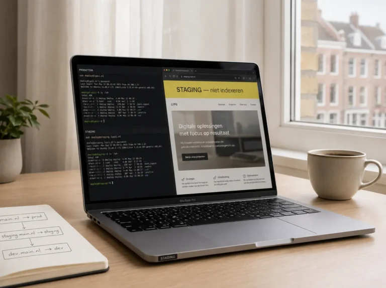 WordPress staging omgeving opzetten zonder lock-in