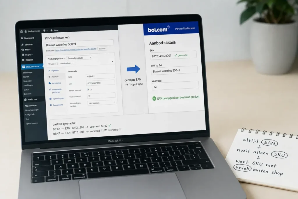 EAN-mapping tussen WooCommerce en Bol voor voorraadsync