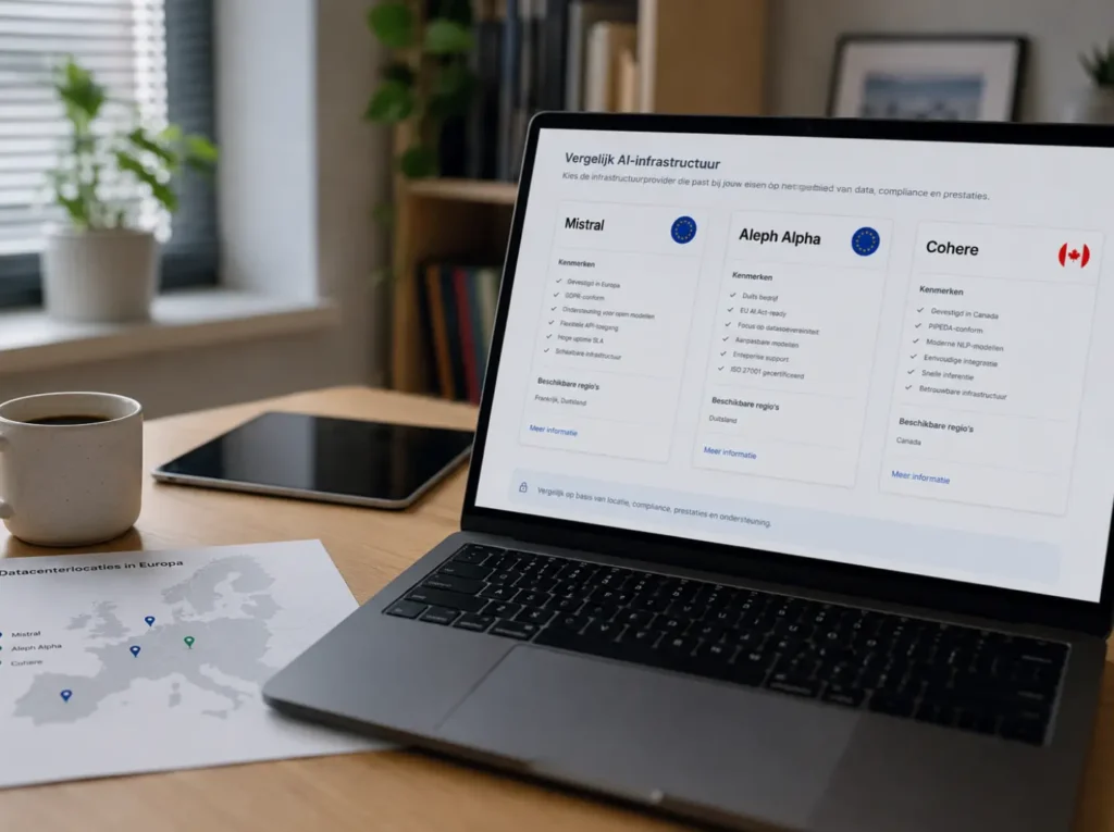 Europese AI-alternatieven voor privacy-bewuste MKB met Mistral, Aleph Alpha en Cohere als data-residency optie