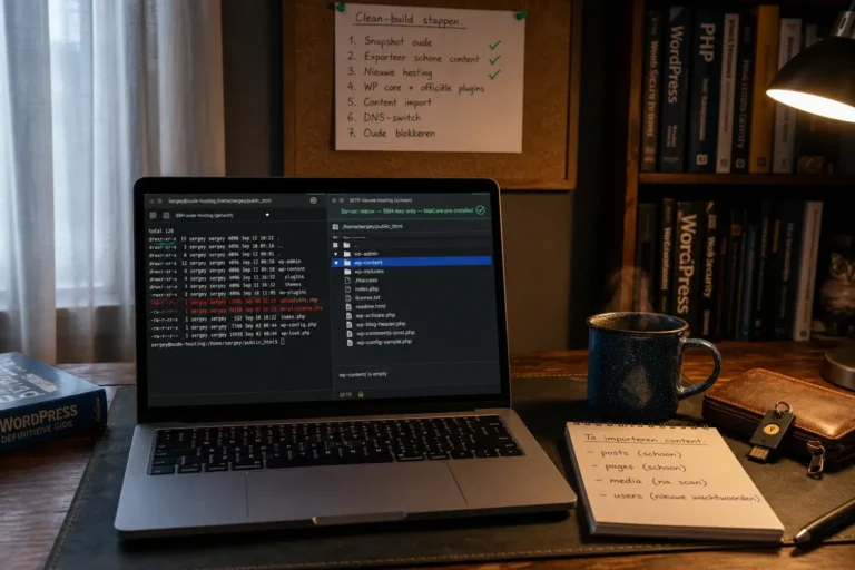 Gehackte WordPress site schoonmaken en verhuizen: clean-build aanpak