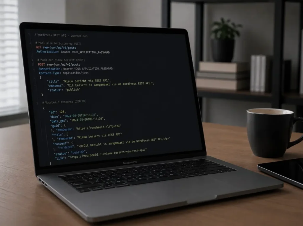 WordPress REST API als moderne vervanging voor XML-RPC met /wp-json endpoint en JSON-response