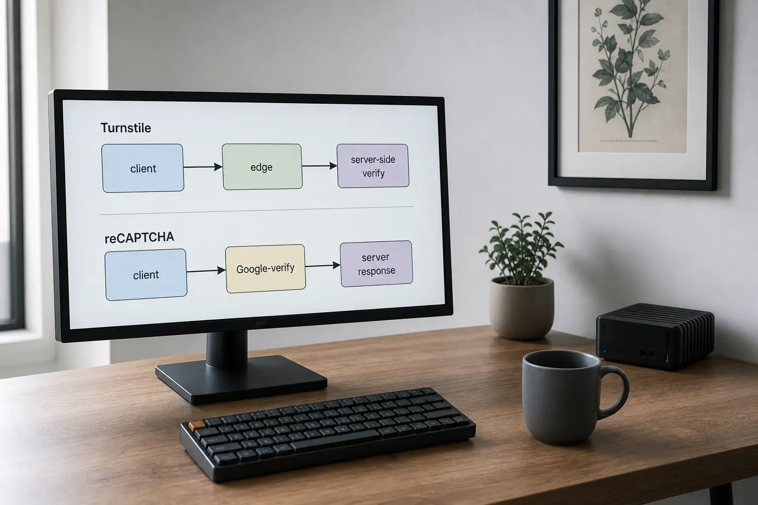 Server-side verificatie-flow van beide widgets