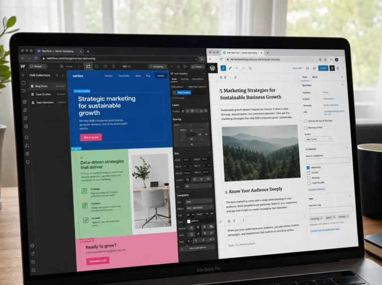 Webflow naar WordPress migreren: van CMS Collections naar een open systeem