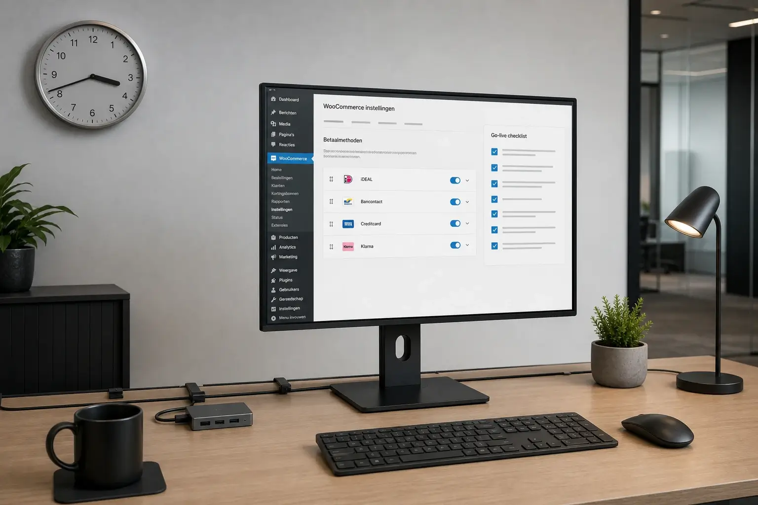 WooCommerce betaalmethoden met livegang-checklist