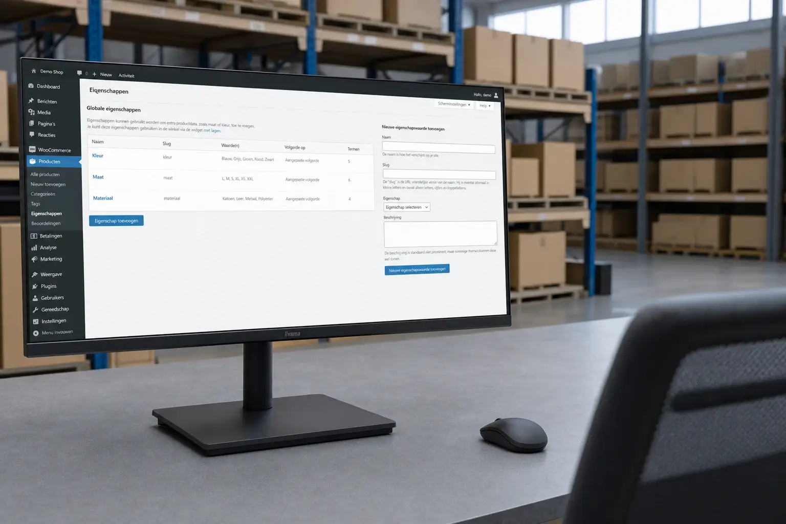 Globale eigenschappen aanmaken in WooCommerce