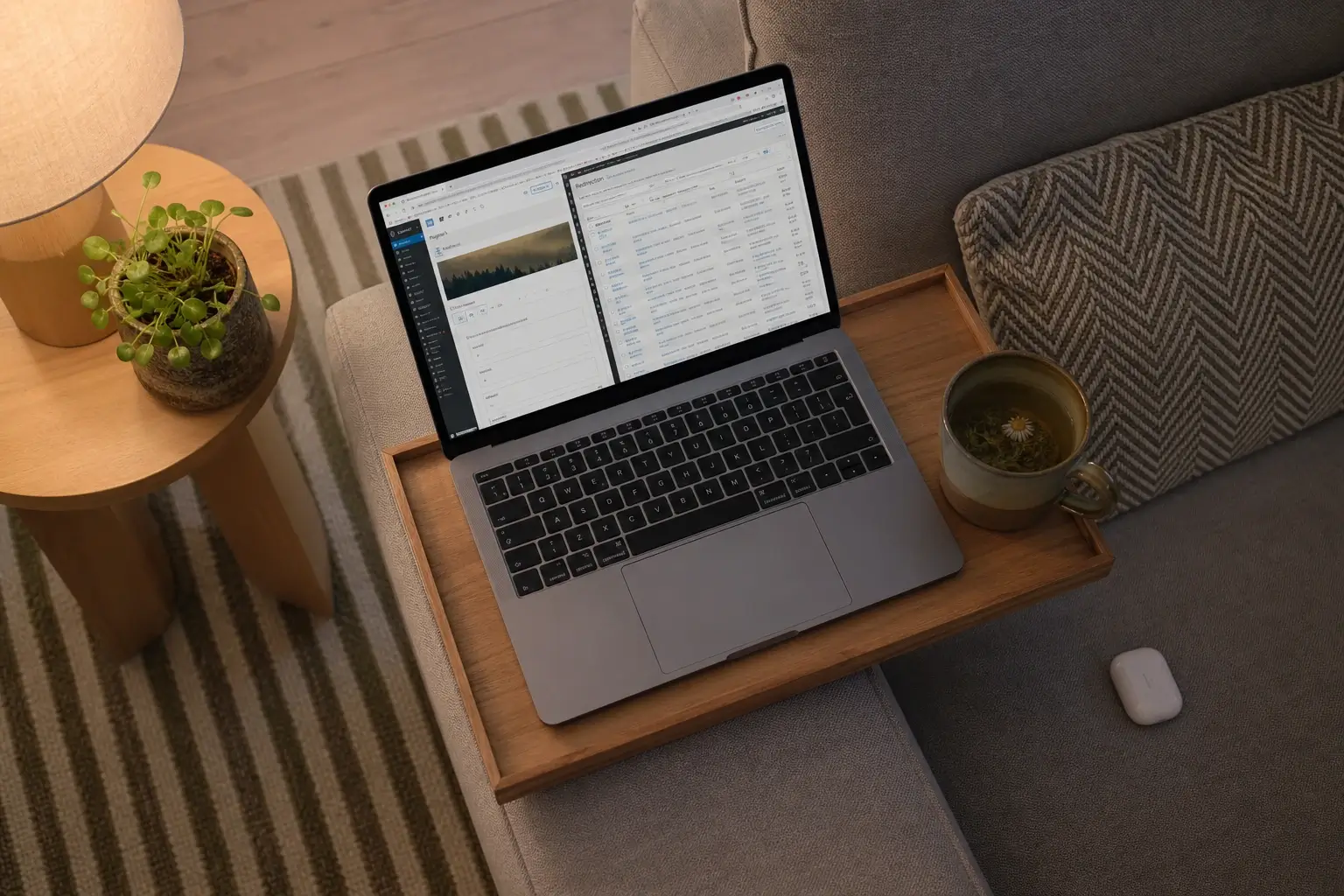 WordPress met Kadence-thema en Redirection-plugin