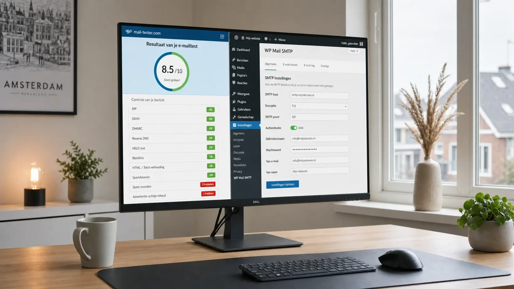 WordPress contactformulier stuurt geen mail