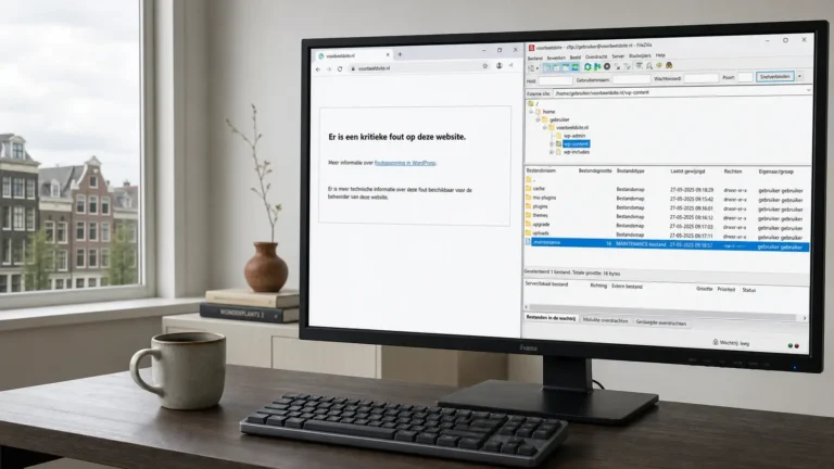 WordPress site kapot na automatische update: fix in 60 min