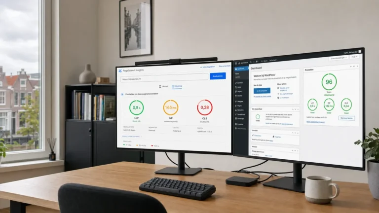 WordPress site traag Core Web Vitals fix: audit in 90 min