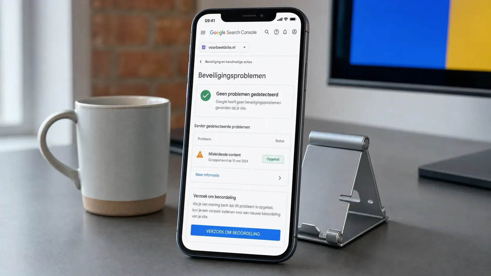 Search Console beveiligingsproblemen en beoordelingsverzoek